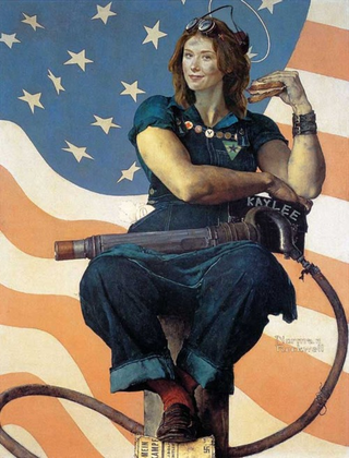 Illustration for article titled Scifi and fantasy ladies pose as Rosie the Riveter for Labor Day